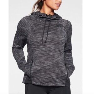 Athleta Heather Black Tranquility Athletic Hoodie Sweatshirt S